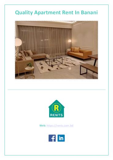 Apartment Rent In Banani