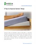 5 Tips to Improve Seniors' Sleep PowerPoint PPT Presentation