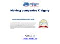 Moving companies Calgary PowerPoint PPT Presentation