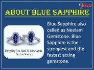About Blue sapphire