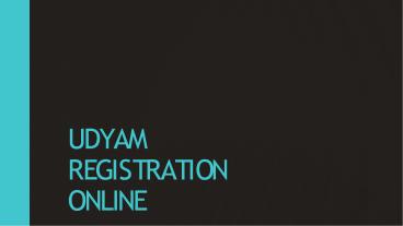 Udyam Registration