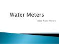Water Meters PowerPoint PPT Presentation