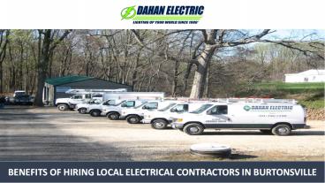 Benefits of Hiring Local Electrical Contractors in Burtonsville