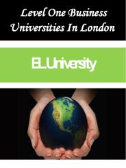 Level One Business Universities In London