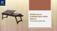 Multipurpose Foldable Bed Table-Walnut PowerPoint PPT Presentation