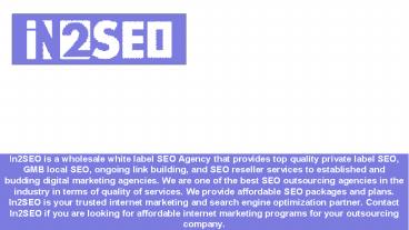 SEO Outsourcing Company