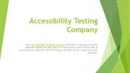 Accessibility Testing Company