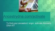 ancestrylogin - Activate ancestry DNA Kit