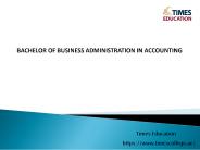BBA Accounting Degree College in Dubai