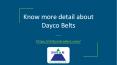 Know more detail about dayco belts PowerPoint PPT Presentation