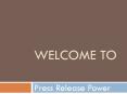 Business Press Release PowerPoint PPT Presentation