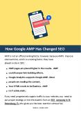 How Google AMP Has Changed SEO PowerPoint PPT Presentation