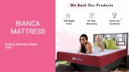 Best Orthopedic Memory Foam Mattress In India | Bianca Mattress