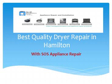 Dryer Repair Hamilton-SOS Appliance Repair