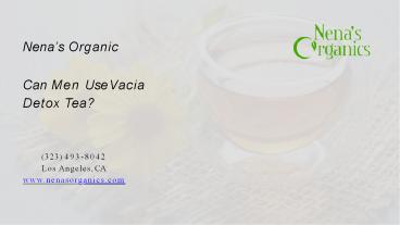 How Vacia Detox Tea Helpful