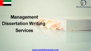 Management Dissertation Writing Services & Help
