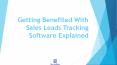 Benefits of Sales Lead Tracking Software? PowerPoint PPT Presentation