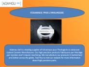 Céramique pour l’horlogerie