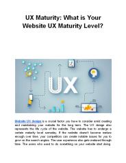 UX Maturity: What is Your Website UX Maturity Level?
