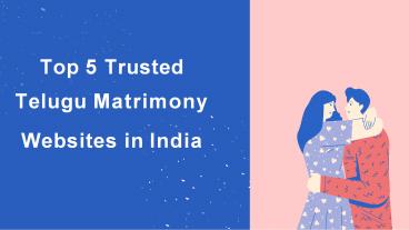 Top 5 Trusted Telugu Matrimony Websites in India