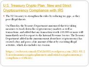 U.S. Treasury Crypto Plan