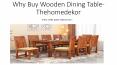 Why Buy Wooden Dining Table-Thehomedekor