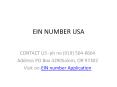 EIN Number USA PowerPoint PPT Presentation