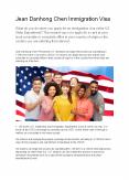 Jean Danhong Chen Immigration Visa PowerPoint PPT Presentation