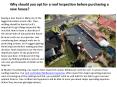 Why should you opt for a roof inspection before purchasing a new house? PowerPoint PPT Presentation