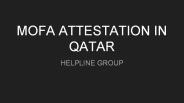 Mofa attestation in qatar