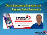 Data Recovery Services by Payam Data Recovery