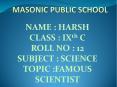 ppt on famous scientist PowerPoint PPT Presentation