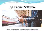 Trip Planner Software