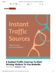 6 Instant Traffic Sources To Start Driving Visitors To You Website PowerPoint PPT Presentation