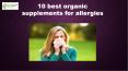 10 best organic supplements for allergies