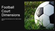 Football Court Dimensions