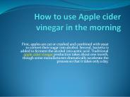 Apple cider vinegar during pregnancy