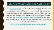 Fullerton Window Cleaning Anaheim CA