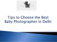 Book the Best baby photographer in Delhi PowerPoint PPT Presentation