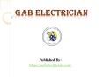 GAB Electrician PowerPoint PPT Presentation