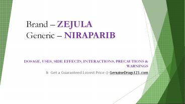 NIRAPARIB Capsule: Package Insert Information
