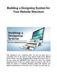 Building a Designing System for Your Website Structure