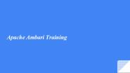 Apache Ambari Training & online certification tips on this