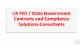 US FED Government Contracts and Compliance Solutions Consultants PowerPoint PPT Presentation