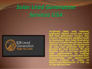 Solar Lead Generation Services USA