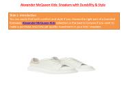 Alexander McQueen Kids: Sneakers with Durability & Style
