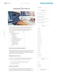 Modularization in Java: What Is It?