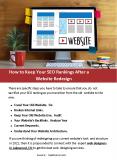 How to Keep Your SEO Rankings After a Website Redesign PowerPoint PPT Presentation