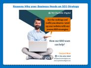 Reasons Why your Business Needs an SEO Strategy