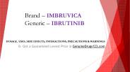 IMBRUVICA Capsule: Patients Prescribing Information